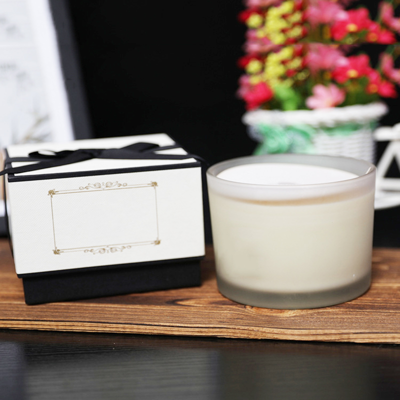 scented hand poured natural soy wax candles with customized own brand packaging and private label